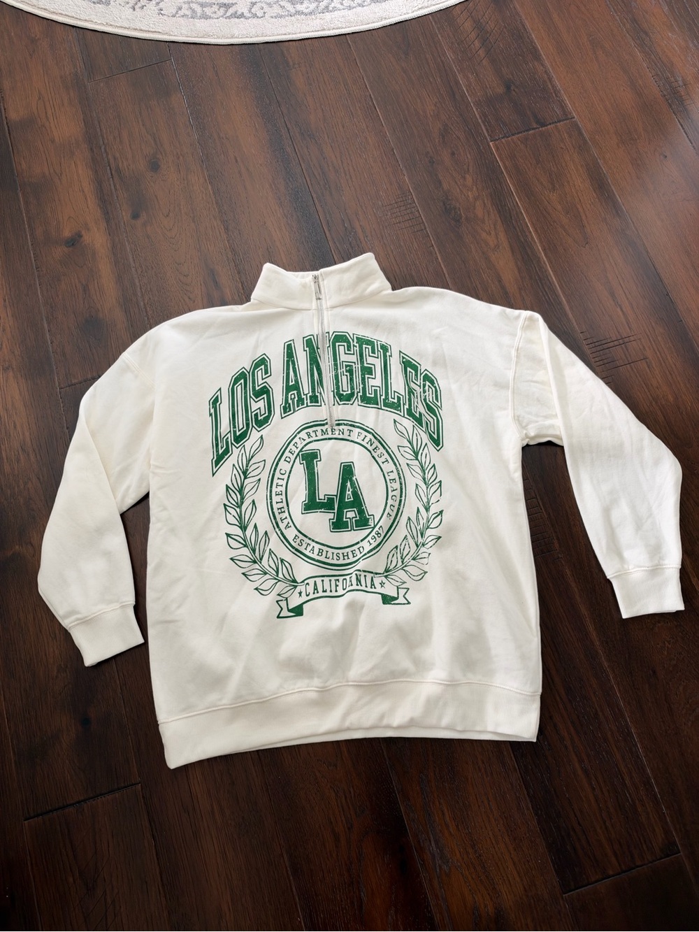 Los Angeles quarter zip Graphic Sweatshirt